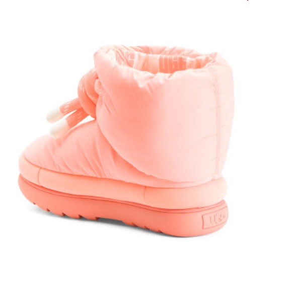 UGG Coral Puffy Short Winter Snow Booties Women’s Size 6 Winter Puffer Boots - Picture 3 of 8